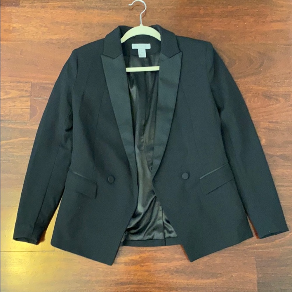 H&M Black Tuxedo Blazer